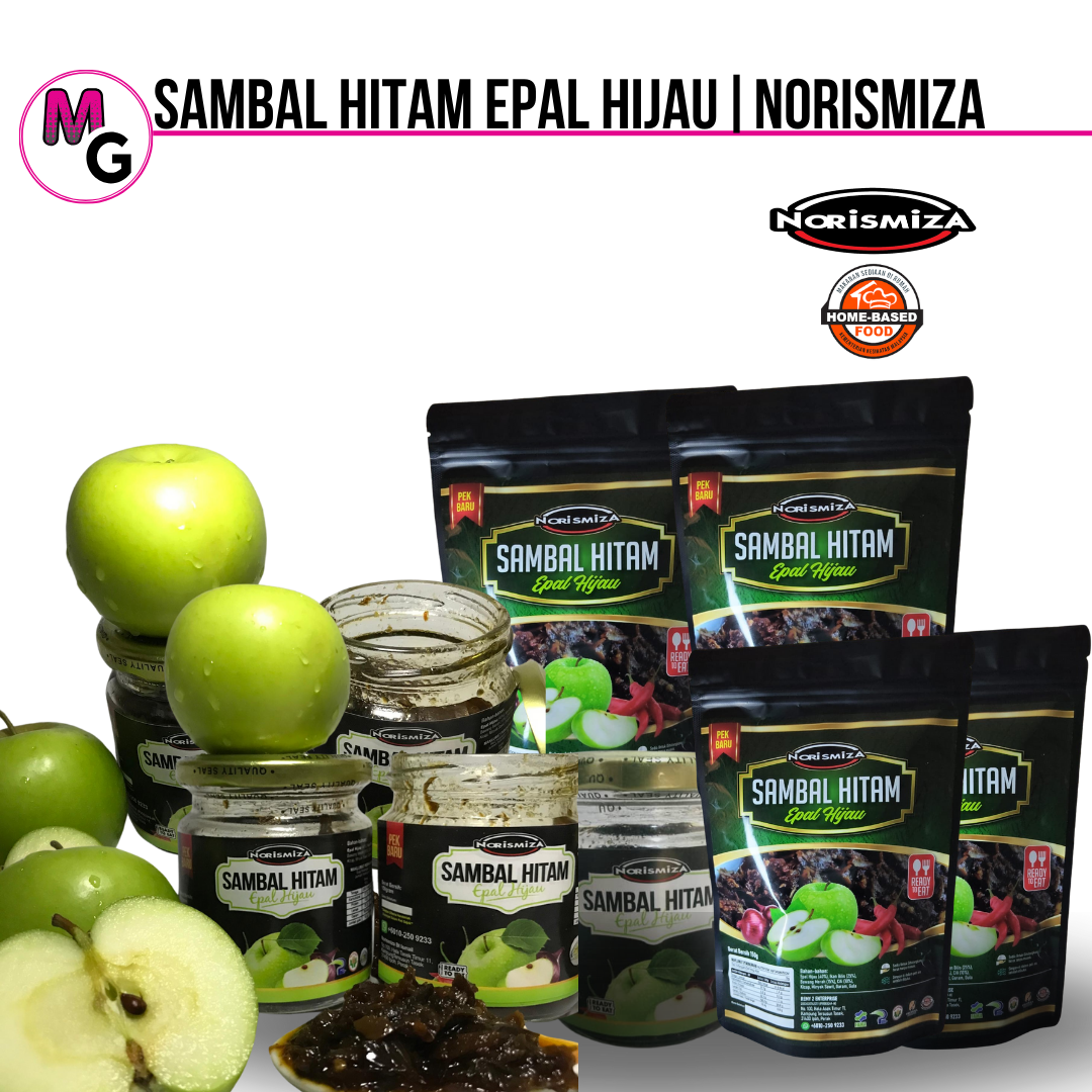 Sambal Hitam Epal Hijau & Sambal Nenas Belado |Norismiza