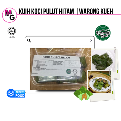 Kuih Koci Pulut Hitam Frozen by Warong Kueh - 450g 10pcs