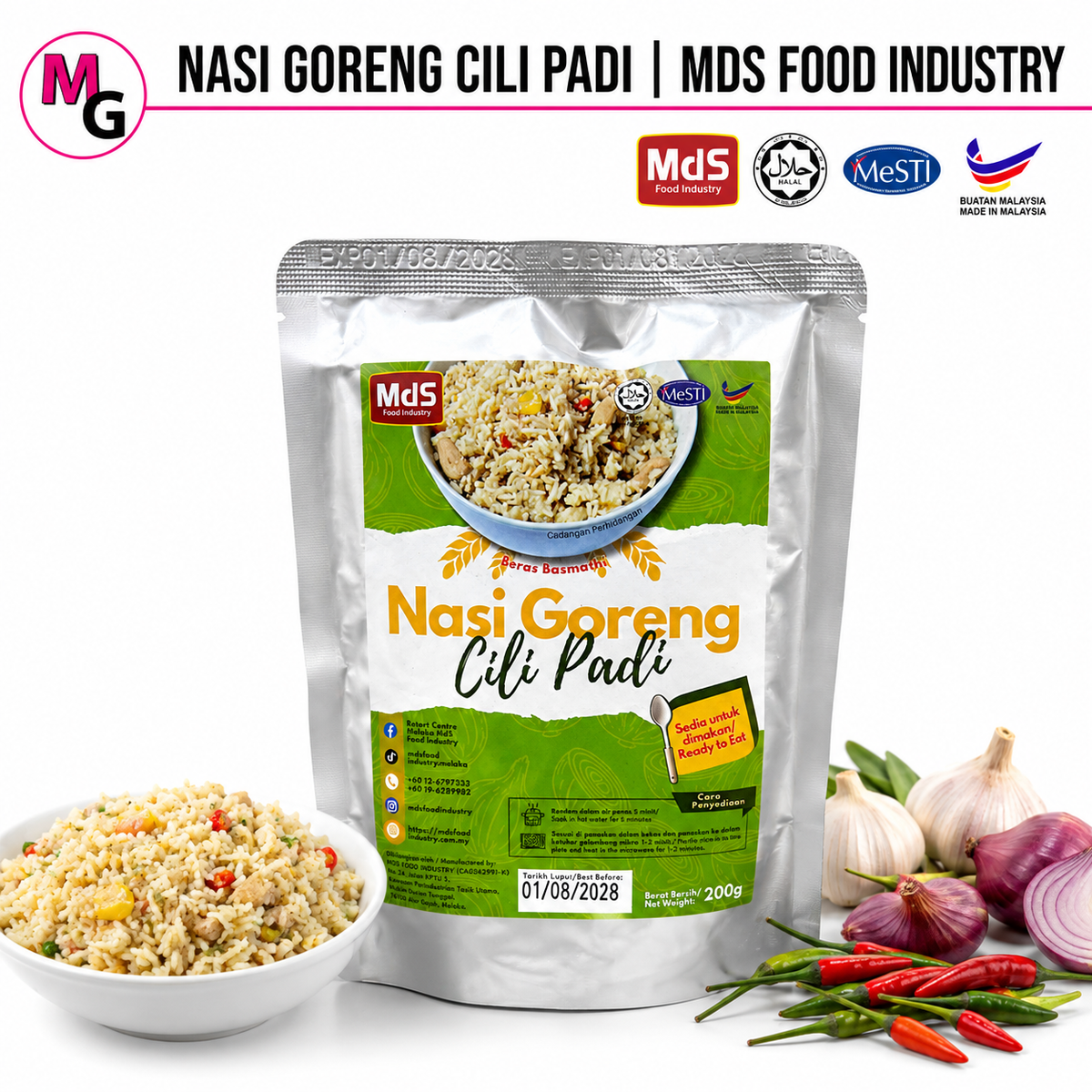 Nasi Goreng Cili Padi MDS Food Industry 200g