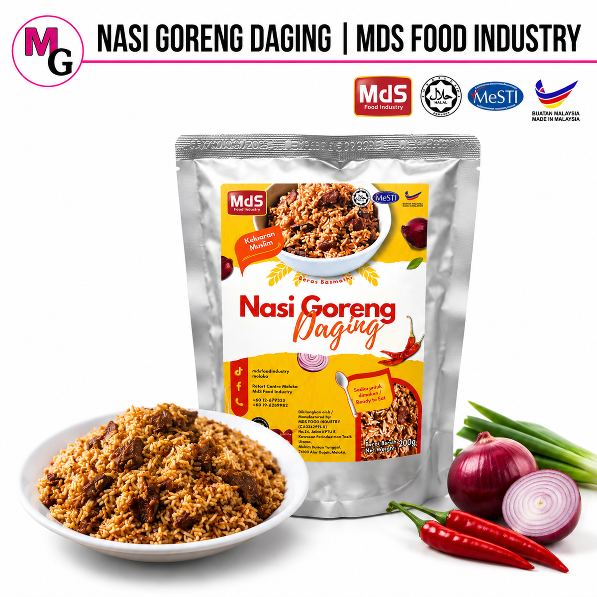 Nasi Goreng Daging MDS Food Industry 200g