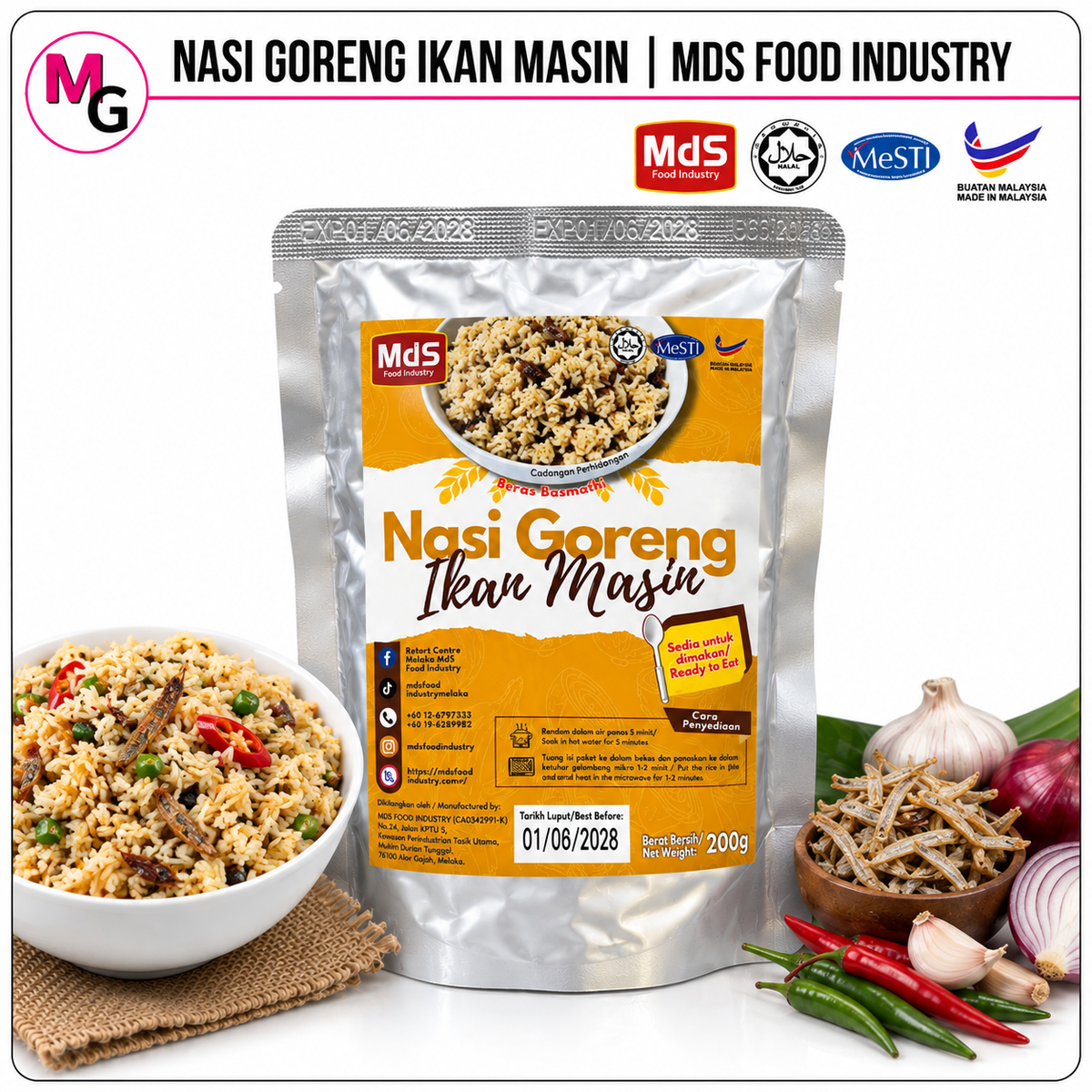 Nasi Goreng Ikan Masin | MDS Food Industry