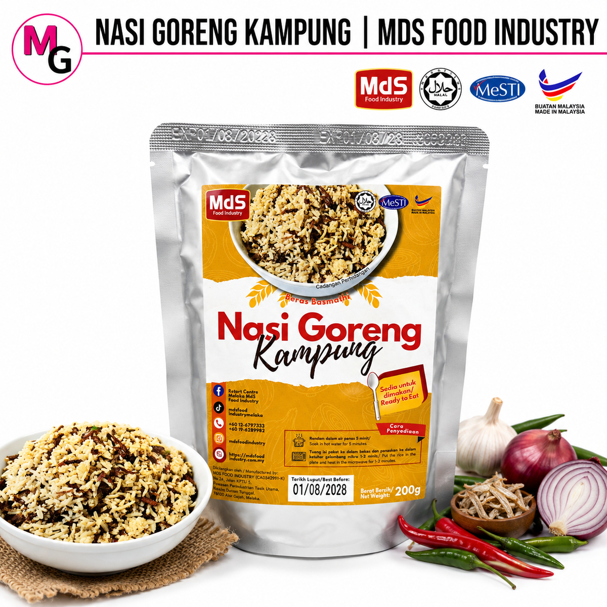 Nasi Goreng Kampung MDS Food Industry 200g