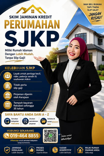 SJKP - Skim Jaminan Kredit Perumahan - Miliki Rumah Tanpa Slip Gaji