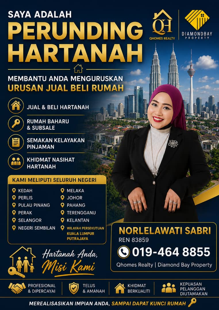 Perunding Hartanah Norlelawati Sabri - QHomes Realty & Diamond Bay Property