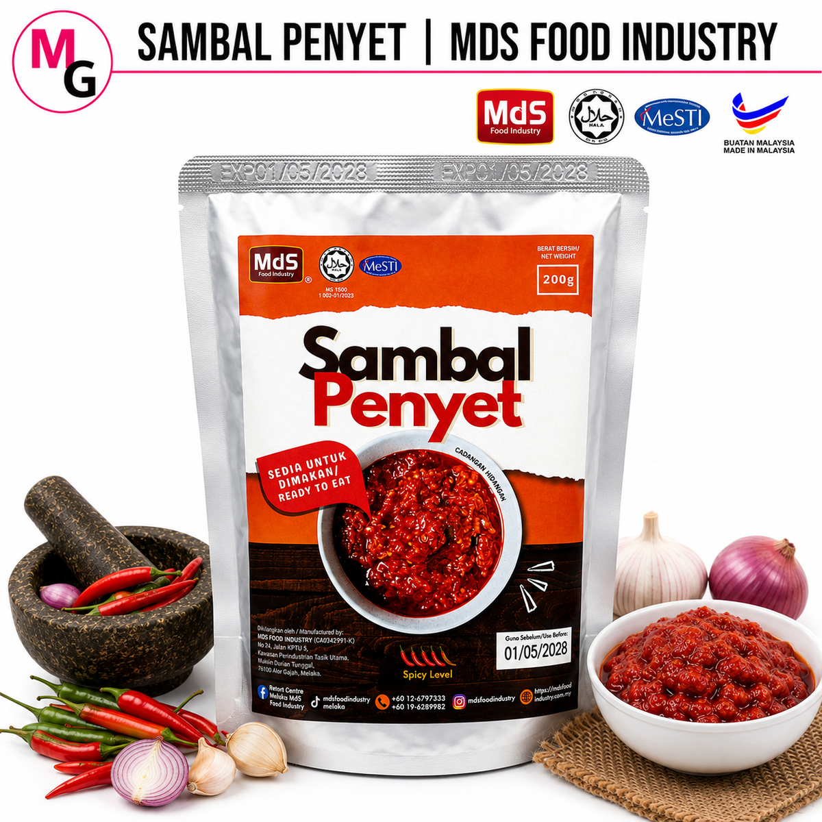 Sambal Penyet MDS Food Industry 200g